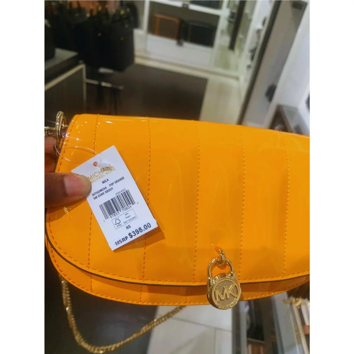 Michael Kors  bag  - Michael Kors Mila - Mila - 35T5SIMC5A 35T5GIMC5A - LIGHT SKY, Hardware: Gold, Silver, Exterior: Light Sky, Black, Optic White, Powder Blush, Pop Orange