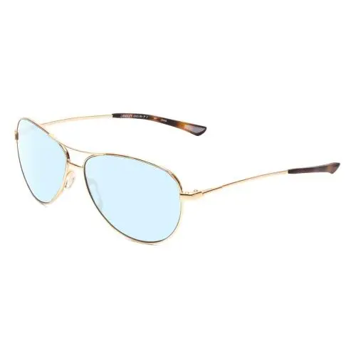 Langley Unisex Aviator Multi-focus Blue Light Glasses in Gold 60 mm 1.50 (Non-Refundable) by Smith Optics