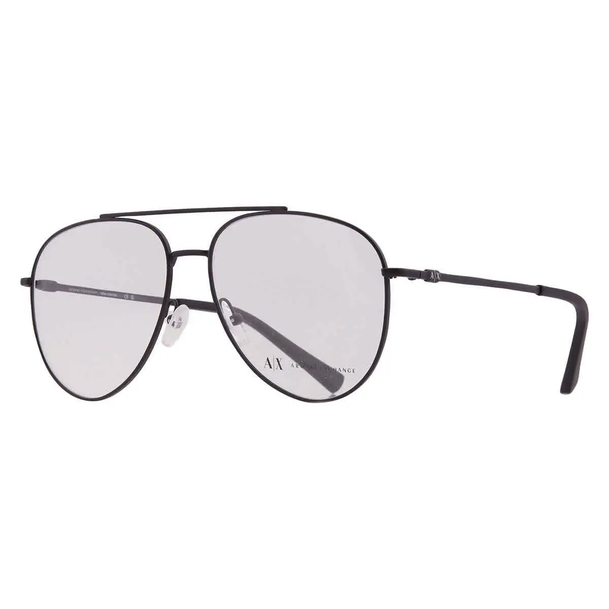 Armani Exchange Demo Pilot Men`s Eyeglasses AX1055 6000 58 AX1055 6000 58