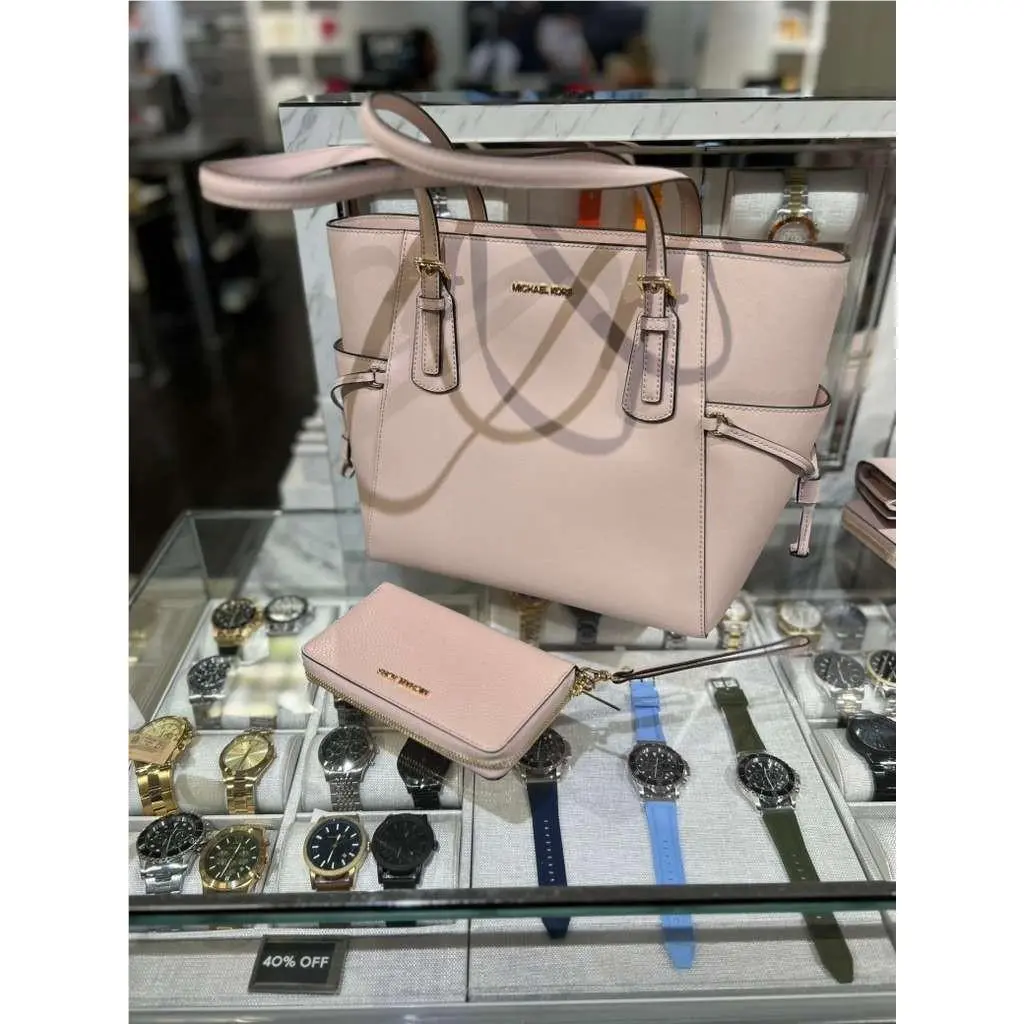 Voyager Large EW Tote Powder Blush by Michael Kors
