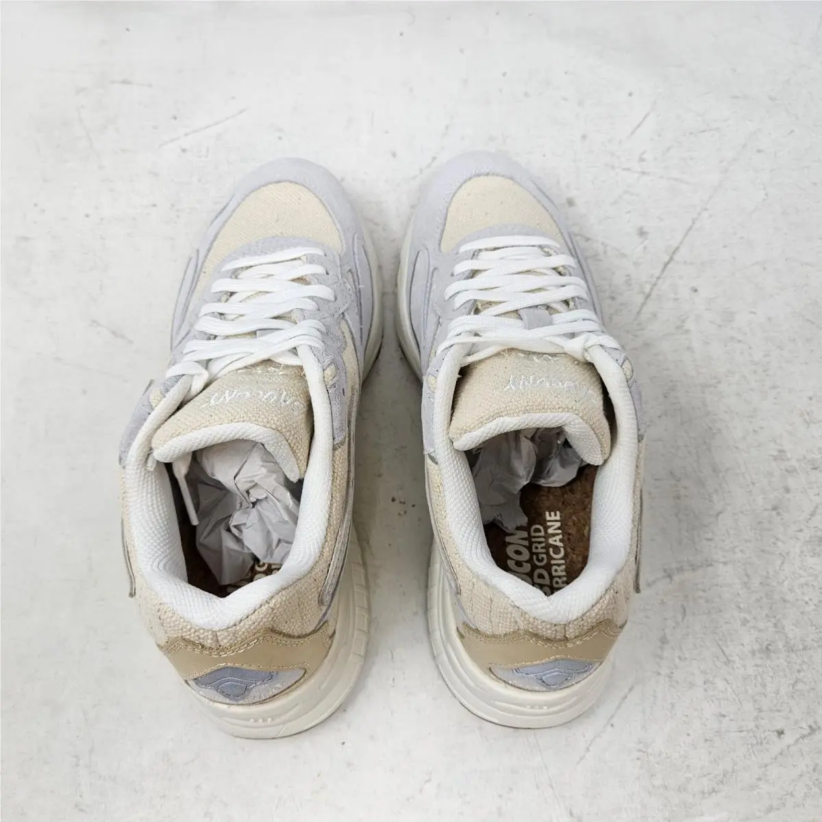Saucony shoes - Saucony 3D Grid Hurricane - Grid Hurricane - S70708-1 - Undyed / Ecru (UPC: 195018480316) 4