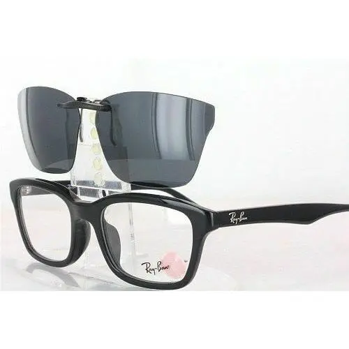 Ray-Ban sunglasses - Ray-Ban RB5267-55X19 Polarized Clip-On Sunglasses - Grey, Revo Blue Mirrored, and 12 other lens s to choose: REVO Blue Mirrored