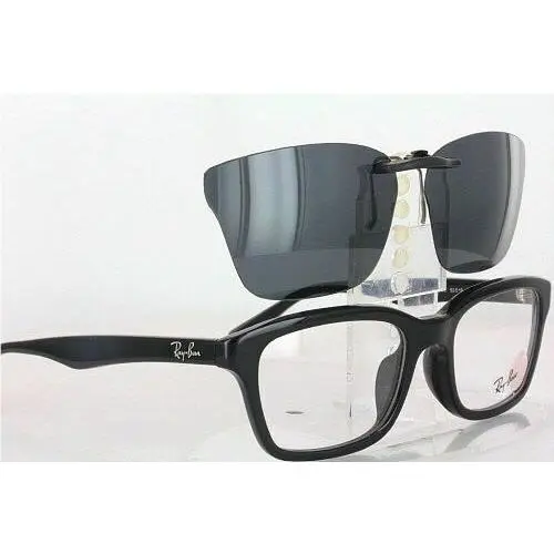 Ray-Ban sunglasses - Ray-Ban RB5267-55X19 Polarized Clip-On Sunglasses - Grey, Revo Blue Mirrored, and 12 other lens s to choose: REVO Blue Mirrored