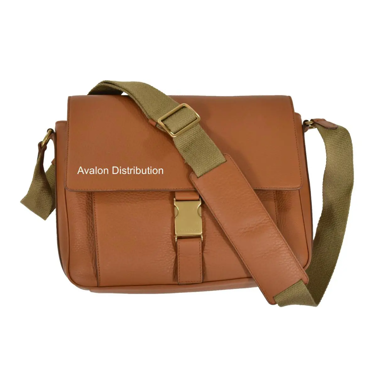 Ralph Lauren Purple Label Leather Crossbody Messenger Bag