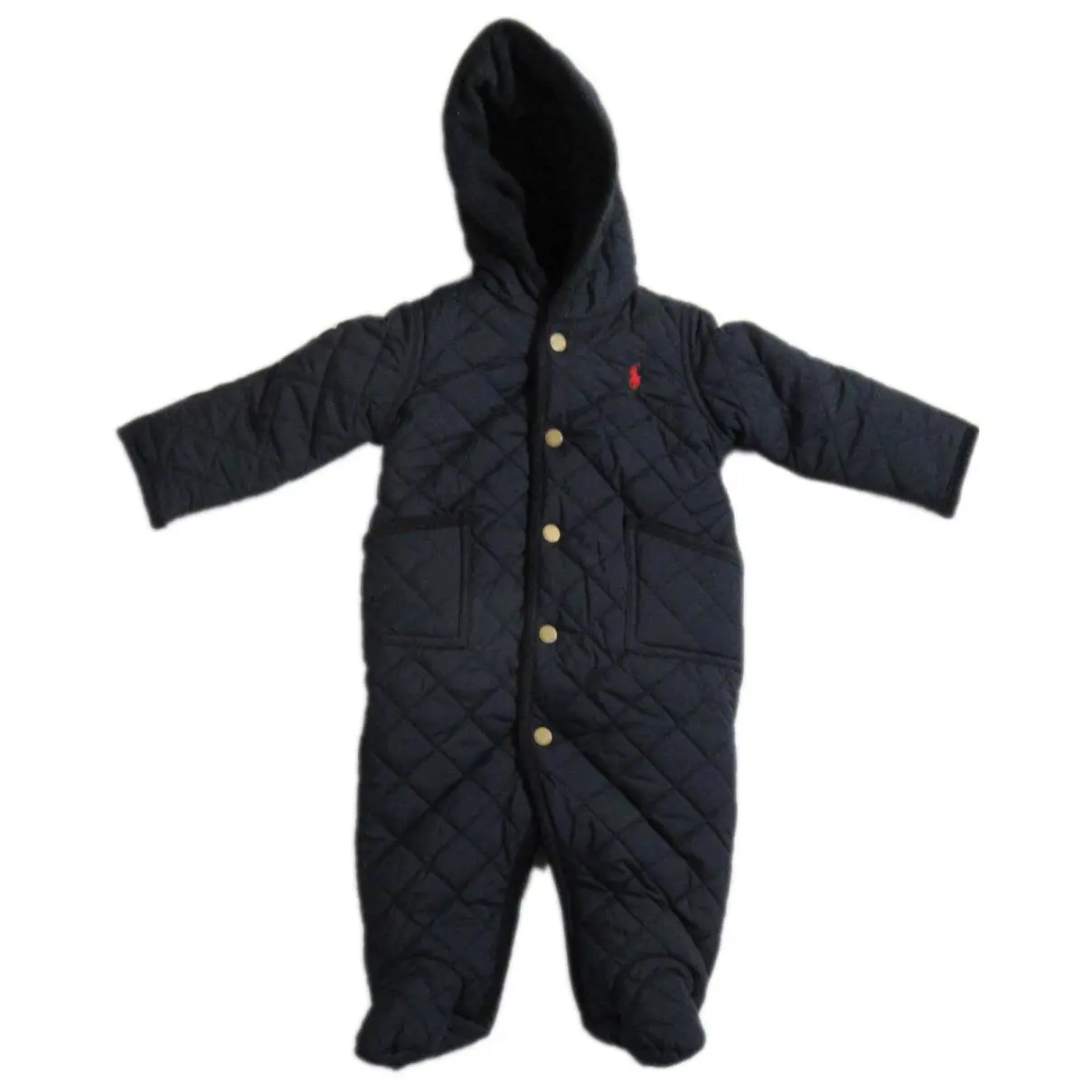 Polo Ralph Lauren Baby Bunting Snow Suit Hooded Jacket Navy Blue 6 Months