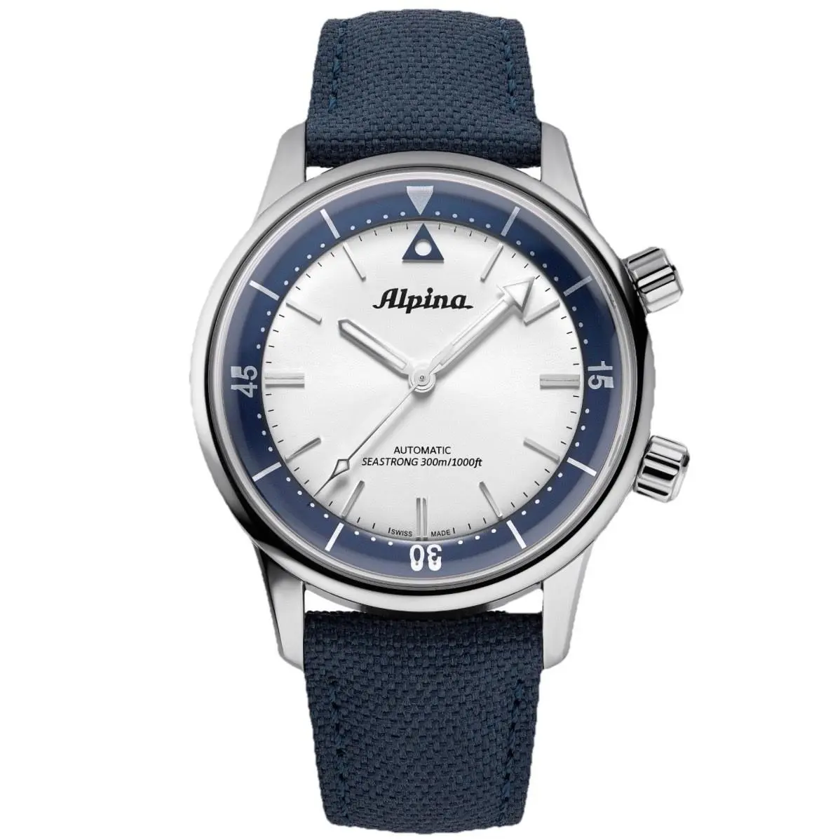 Swiss Alpina Seastrong Diver 300 Heritage Automatic 42mm Mens Watch AL-520NS4H6