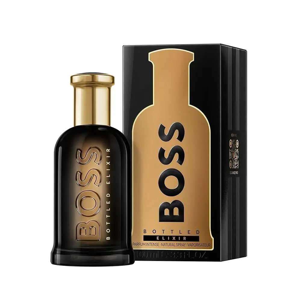 Boss Bottled Elixir by Hugo Boss Parfum Intense Spray For Men 3.3oz