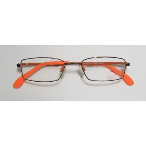 Puma eyeglasses - 15426 - Gunmetal / Orange, Frame: Black