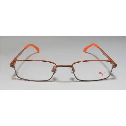 Puma eyeglasses - 15426 - Gunmetal / Orange, Frame: Black