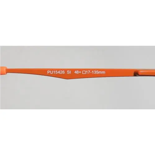 Puma eyeglasses - 15426 - Gunmetal / Orange, Frame: Black
