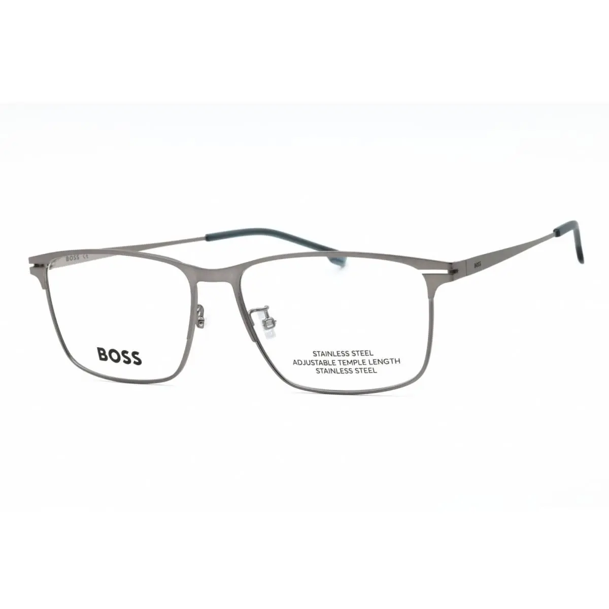 Hugo Boss Men`s Eyeglasses Matte Dark Ruthenium Metal Frame Boss 1467/F 0R80 00