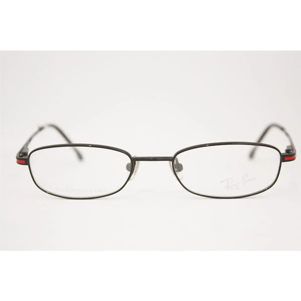 Ray-ban RB 1007T Titanium Eyeglasses Frame 3013 Black Red 45mm Kids Frame