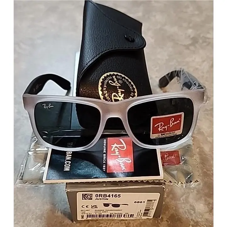 Ray-ban Sunglasses RB4165 Justin 651287 Transparent Gray Man