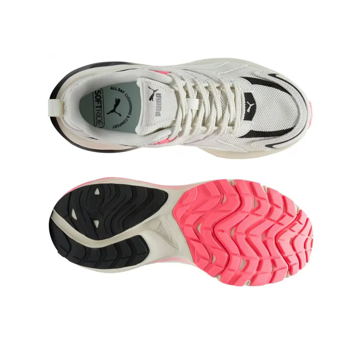 Puma shoes - Vapor Gray / Black / Neon Coral - 397637-26 5