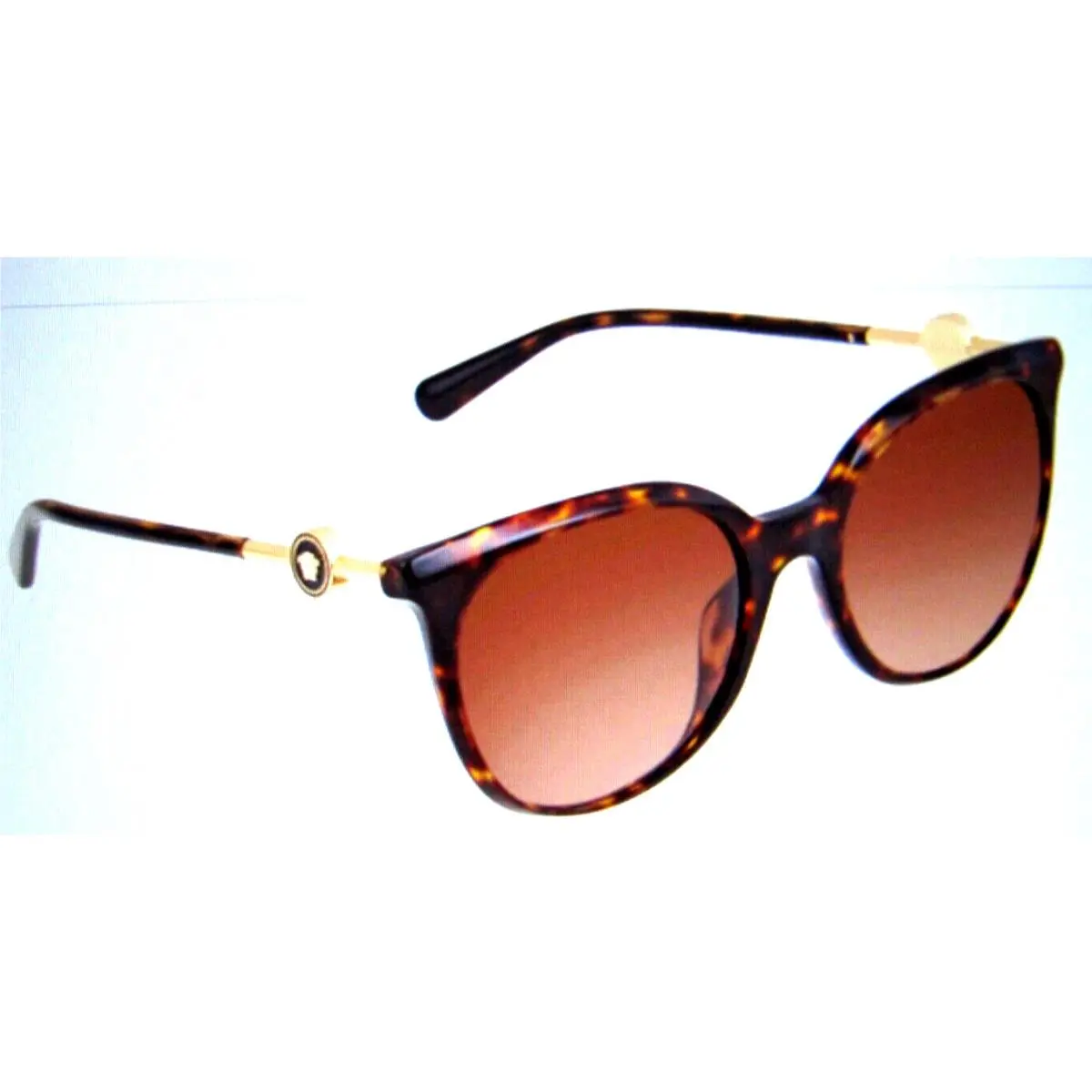 Versace Brown Gradient Round Ladies Sunglasses VE4404 108/74 55