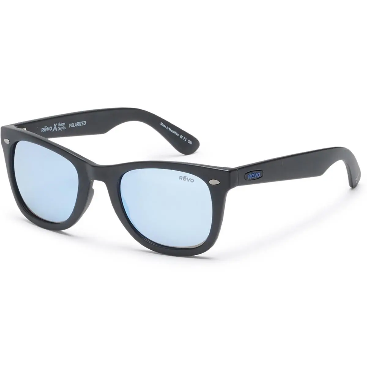 Forge Sunglasses - RE 1096 01BL/MatteBlack/BlueWater by Revo