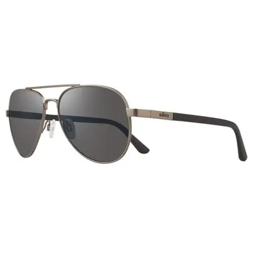 Sunglasses Raconteur Aviator Gunmetal Frame / Grey Graphite Polarized Lens by Revo