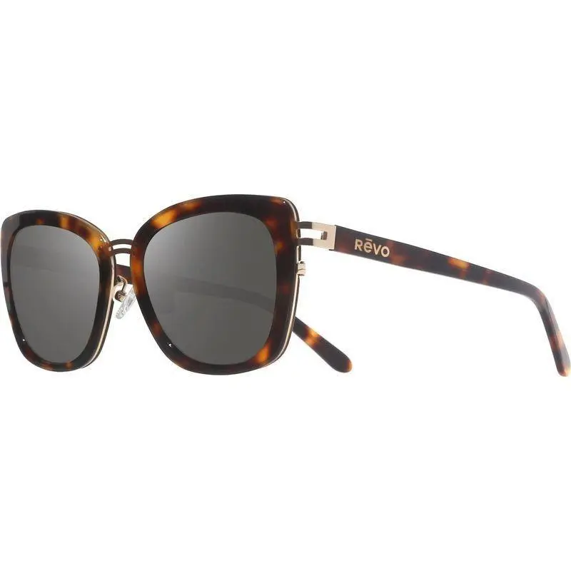Revo Sunglasses Eva Shiny Tortoise Grey Frame / Polarized Mirror Lens RE1218