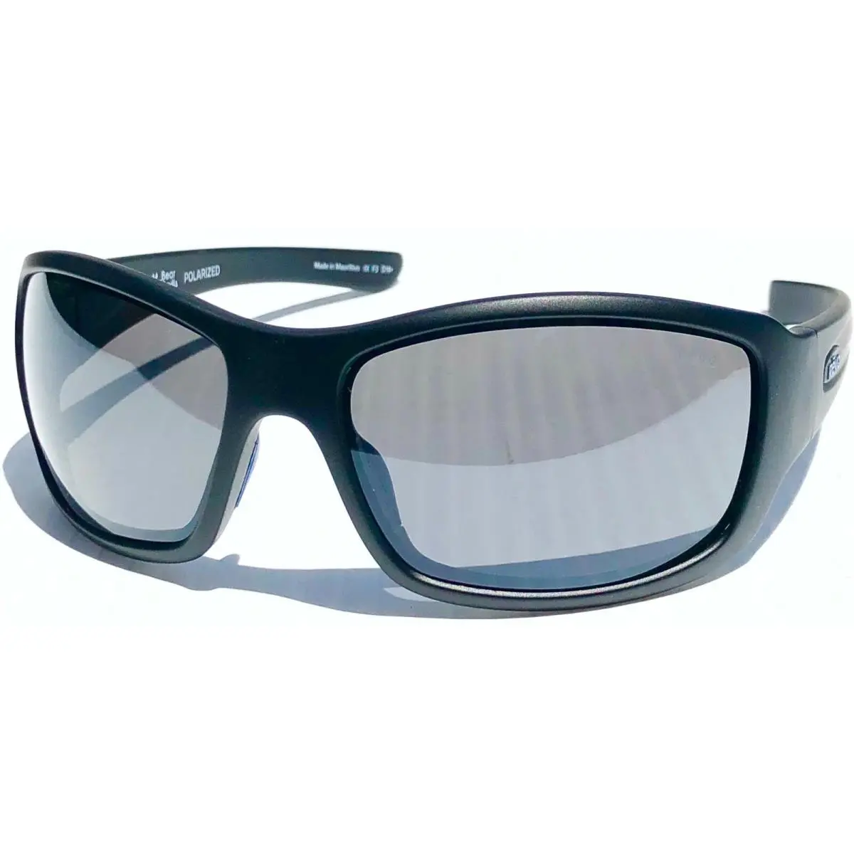 Maverick Bear Grylls Matte Black Polarized Gray Sunglass 1098 01 GY by Revo