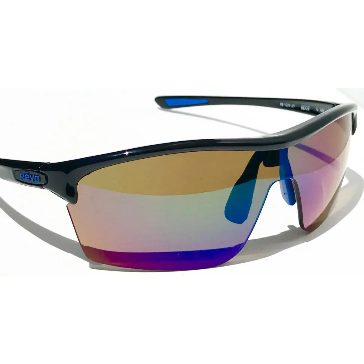 Edge Black Polarized Shallow Water Green Lens Sunglass 1074 01 GN by Revo