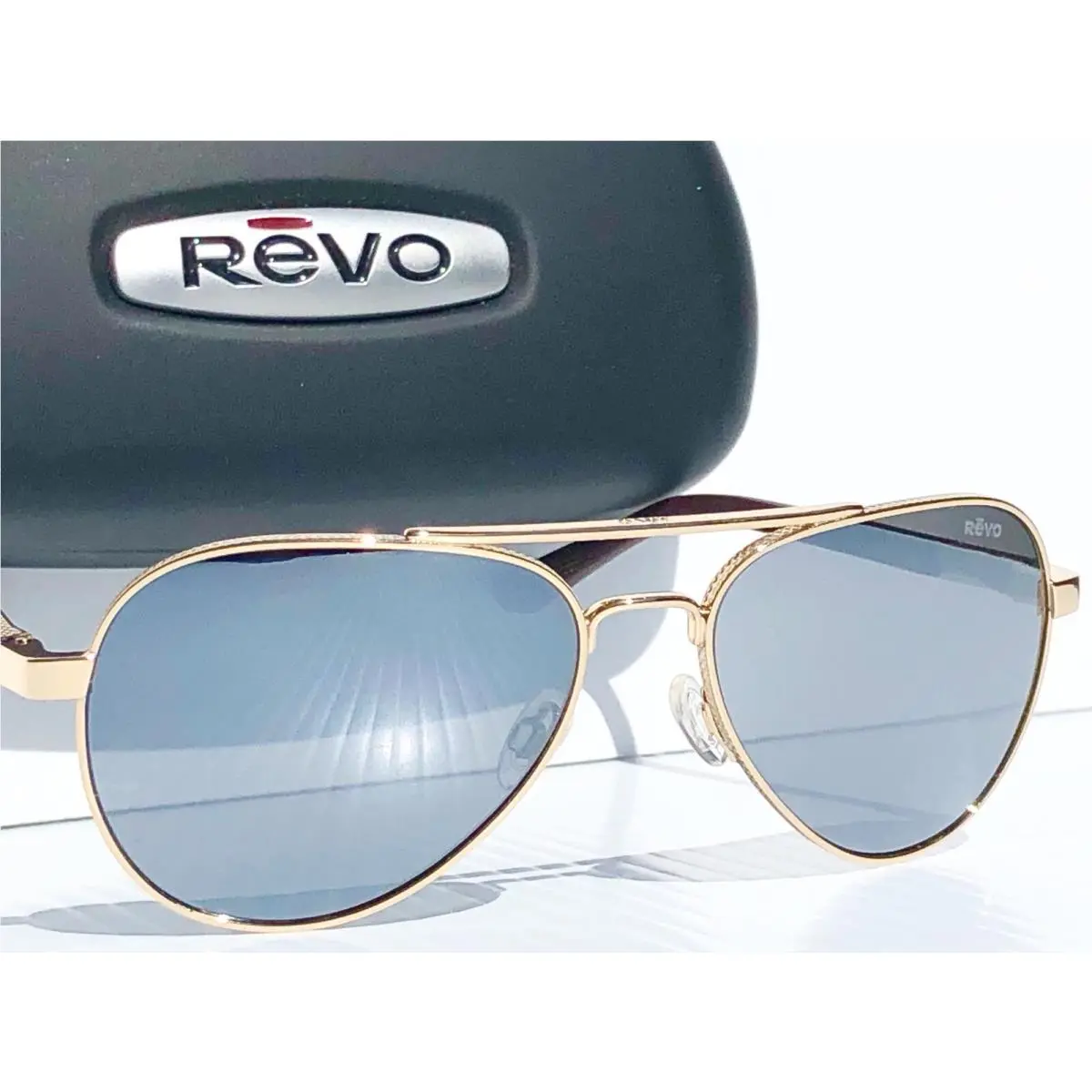 Revo Raconteur Aviator Gold Polarized Grey Graphite Sunglass RE 1011 04 GY