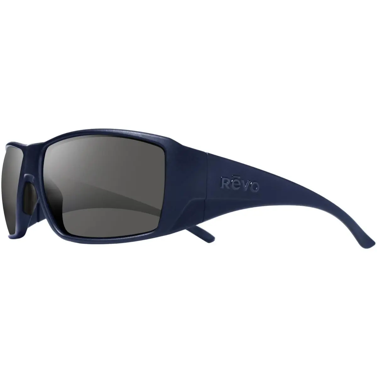 Revo Dune Men`s Matte Navy Wrap Sunglasses - RE120205GY