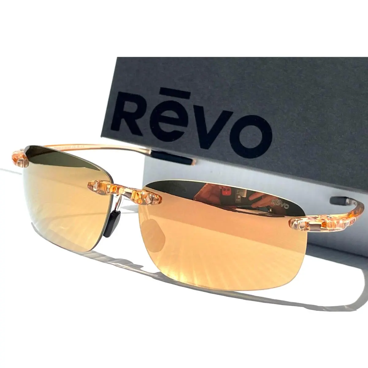Descend Pro Shiny Crystal Sand Polarized Champagne Sunglass 1210 12 CH by Revo