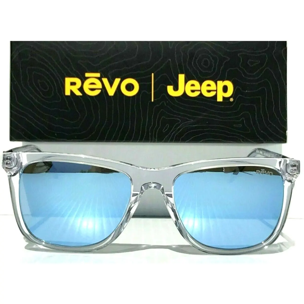 Jeep® Revo Cove Clear Crystal with Polarized Blue Water Sunglass 1164 09 BL
