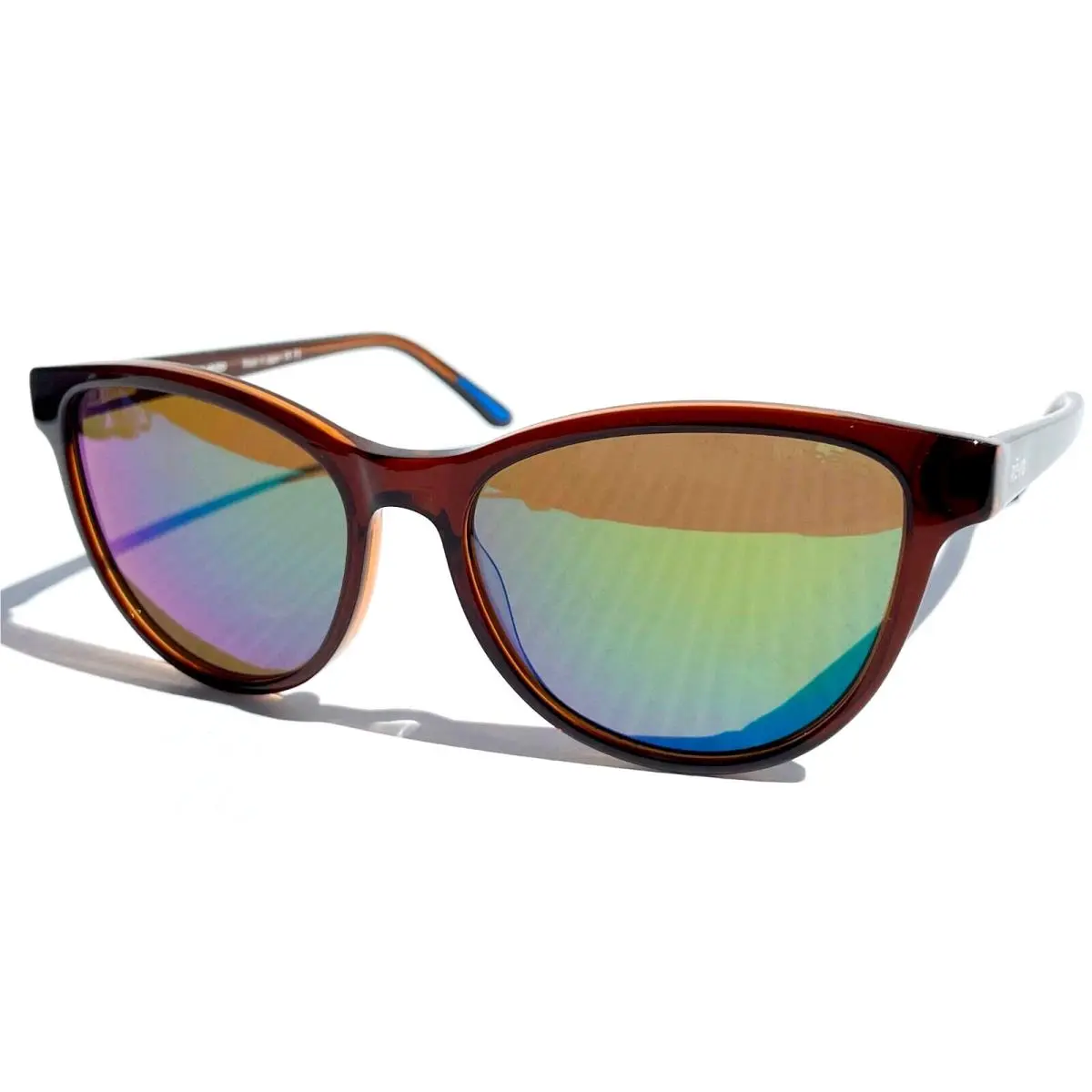 Revo Daphne Brown Polarized Green Lens Cat Eye Sunglass 1101ECO 02 GN 56mm