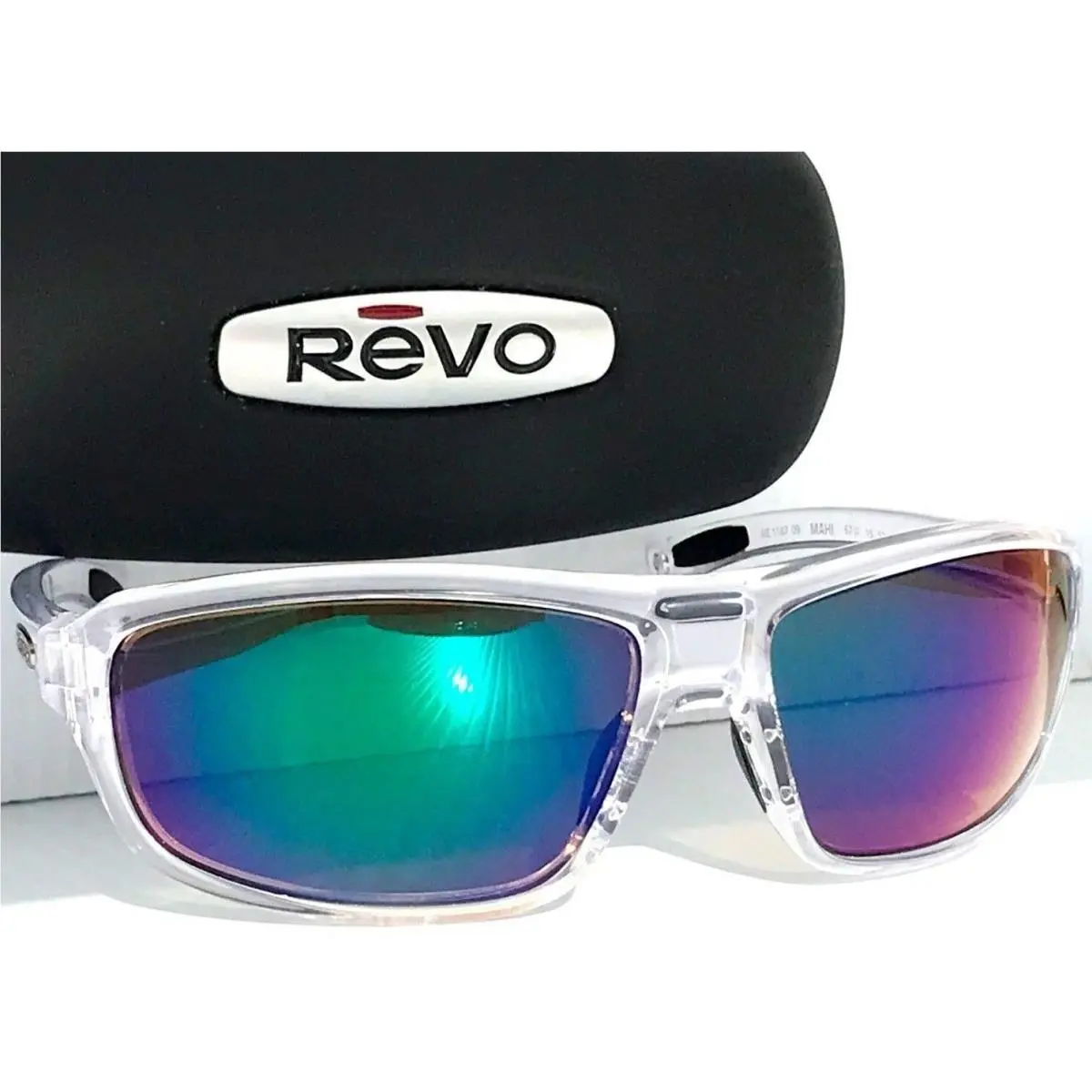 Mahi Crystal Clear Polarized Jade Lens Sunglass RE 1187 09 GN by Revo