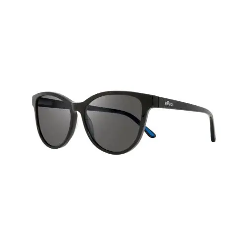 Sunglasses Daphne S Petite Black Frame / Gray Polarized Lens Cat Eye by Revo