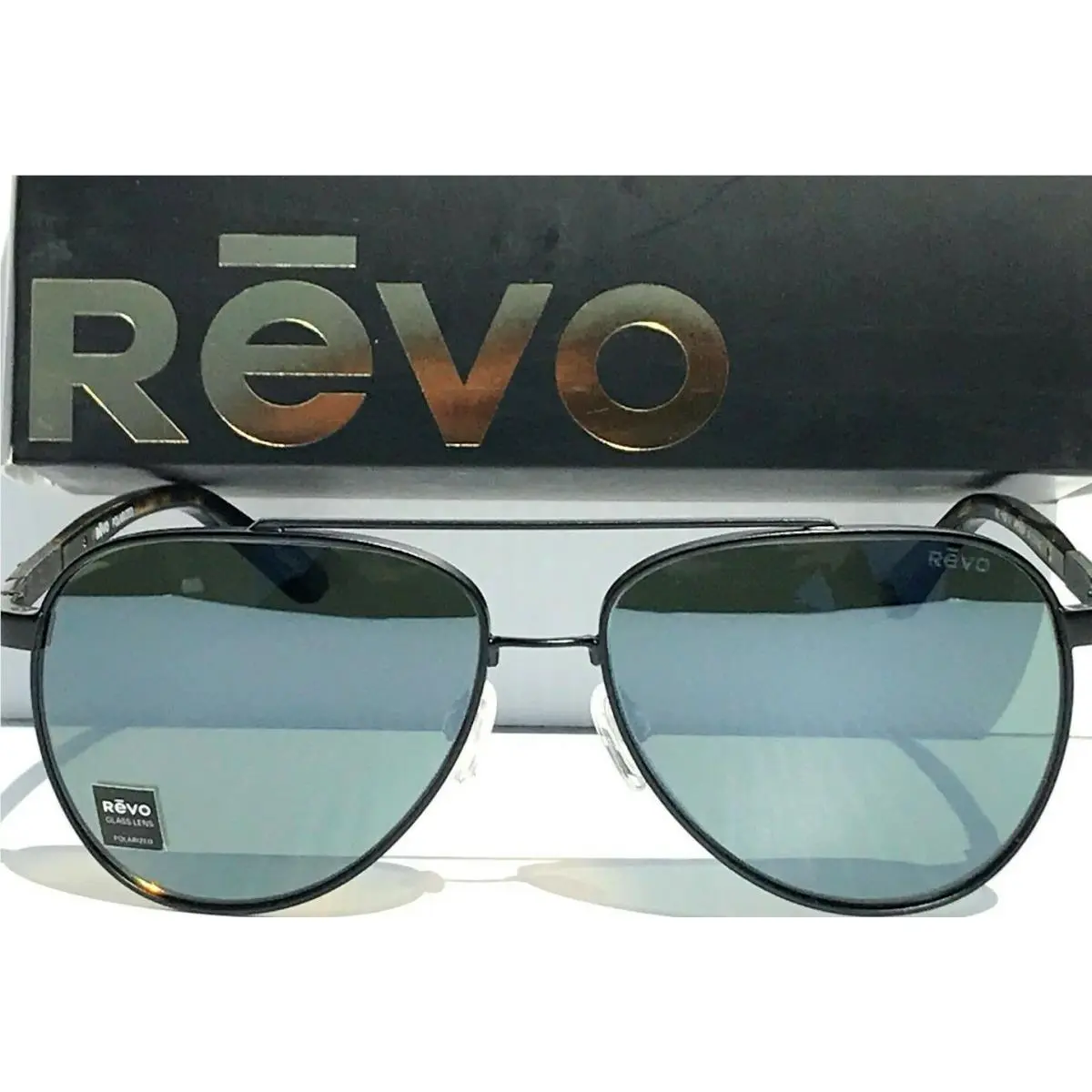 Arthur Black 58mm Aviator Polarized Green Glass Sunglass 1109 01 SG50 by Revo