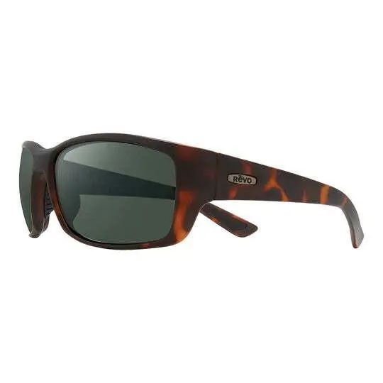 Revo Sunglasses Dexter Matte Tortoise Gray Green Polarized Glass Lens RE1127