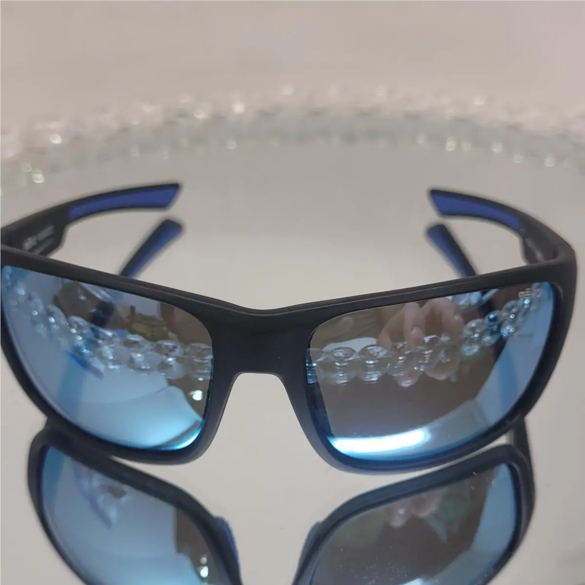 Pointe Sunglasses Matte Black Polarized Blue Water Lens RE 1237 11 BL by Revo