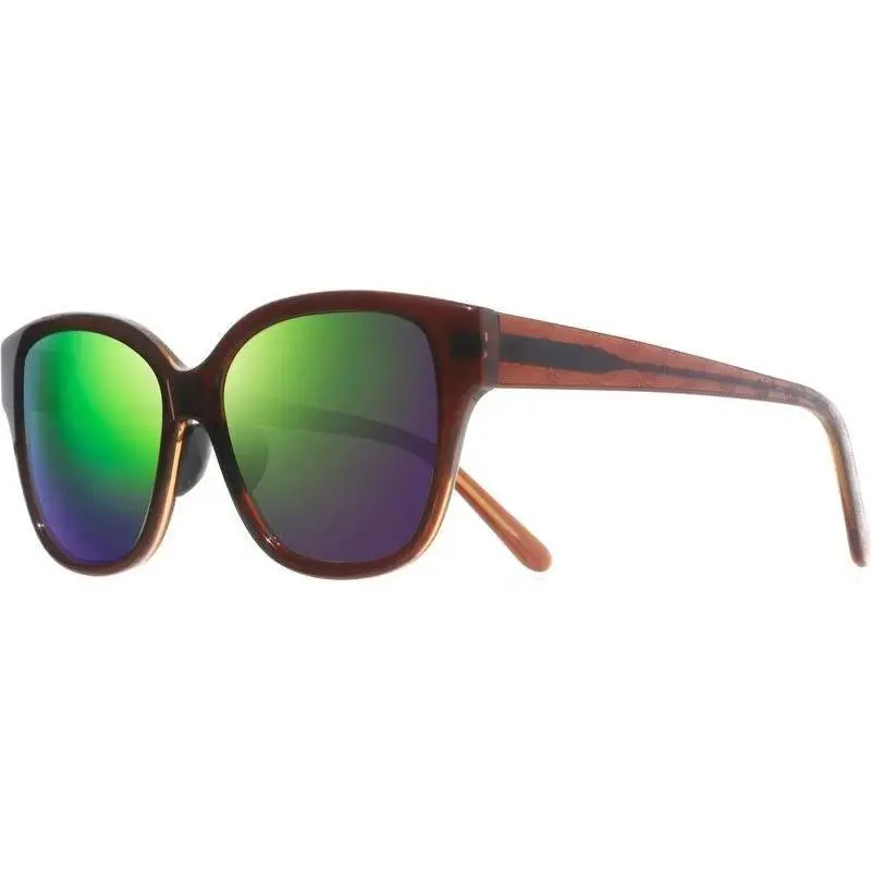 Revo Sunglasses Perry Shiny Brown Frame / Green Polarized Lens RE1219