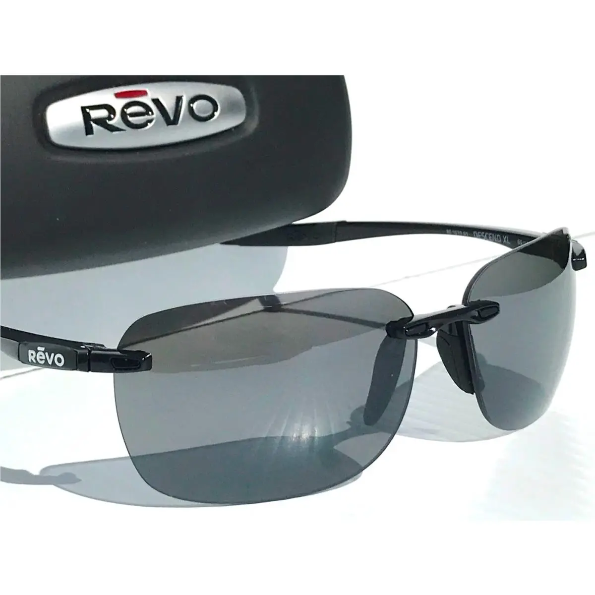 Descend Black Polarized Graphite Gray XL Lens Sunglass 1070XL 01 GY by Revo