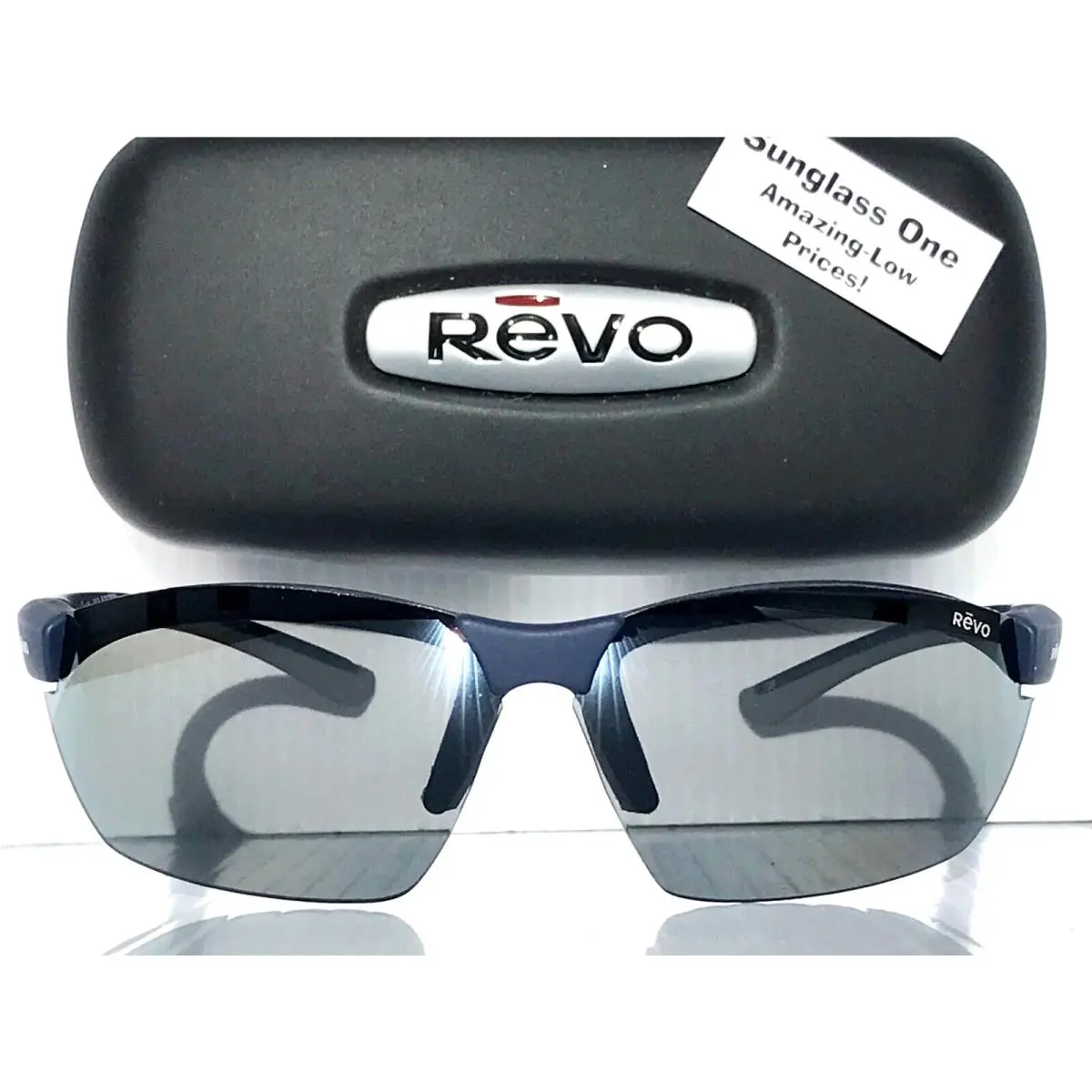 Revo Incline Matte Navy Polarized Graphite Grey Lens Sunglass RE 1238 05 GY