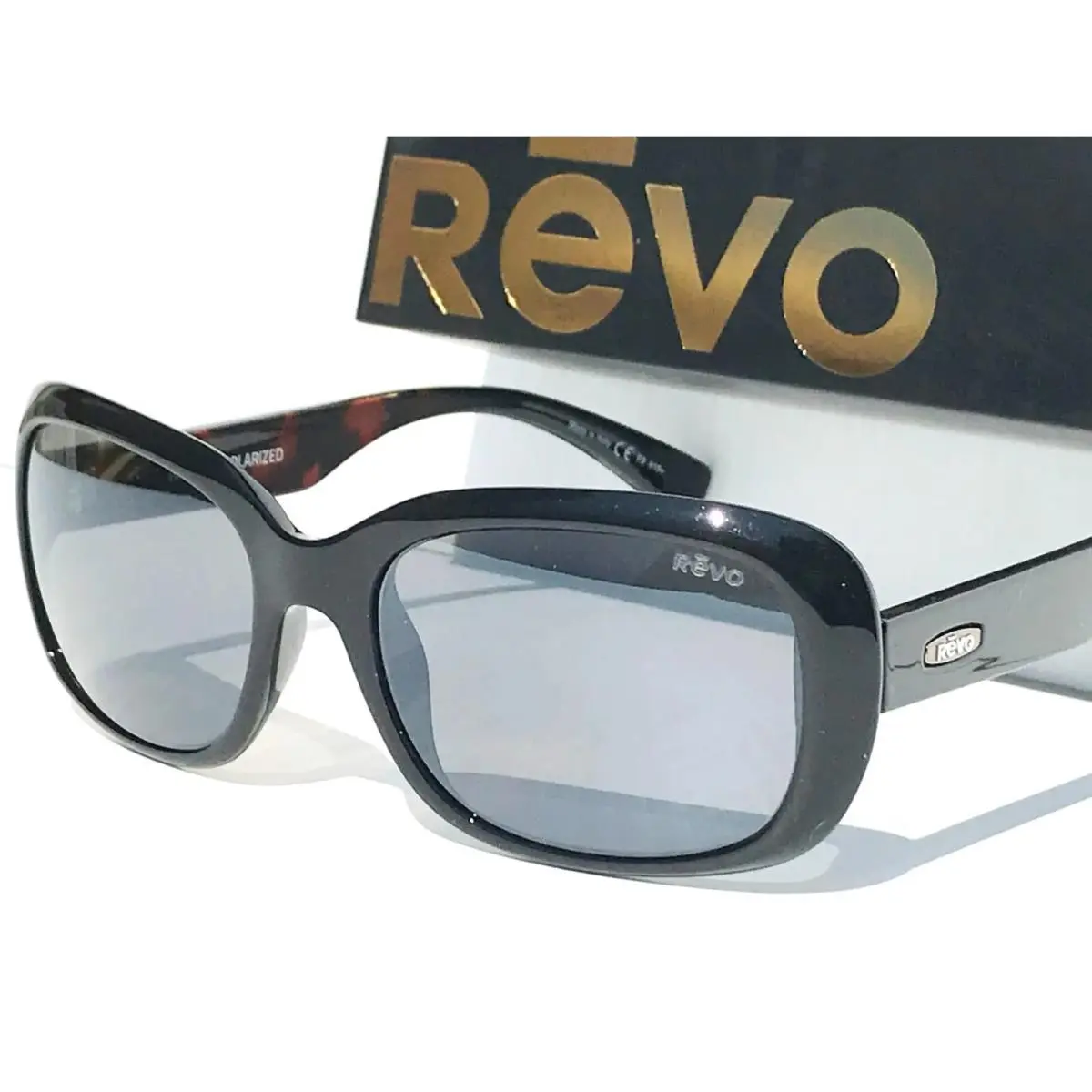 Revo Paxton Shiny Black Polarized Grey Lens Sunglass 1039 01 GY