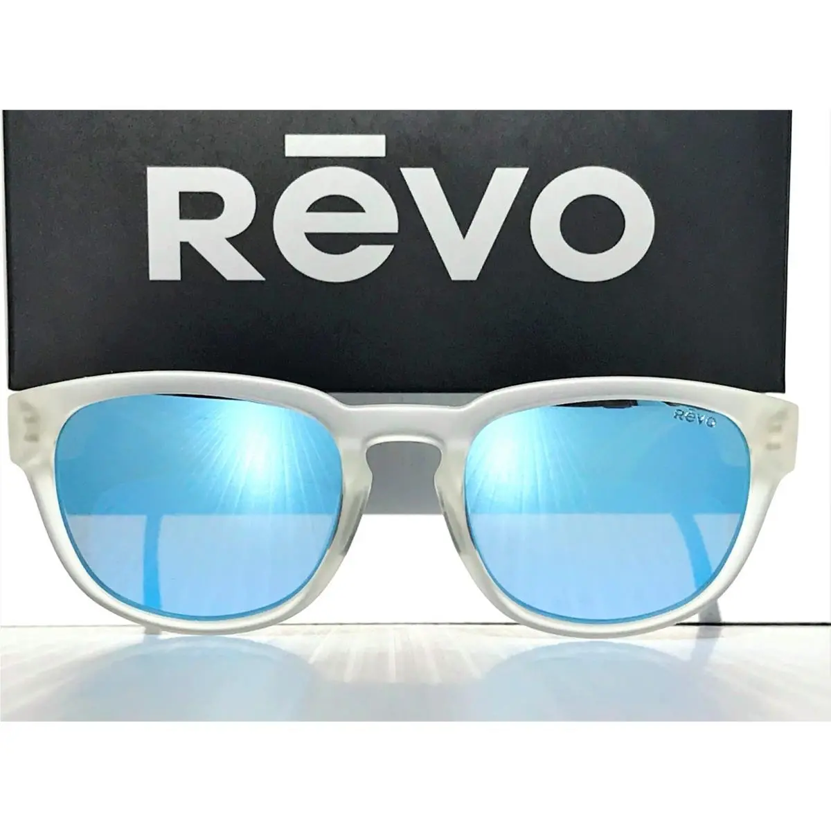 Revo Zinger Matte Crystal w Polarized Blue Water Lens Sunglass 1054 09 BL