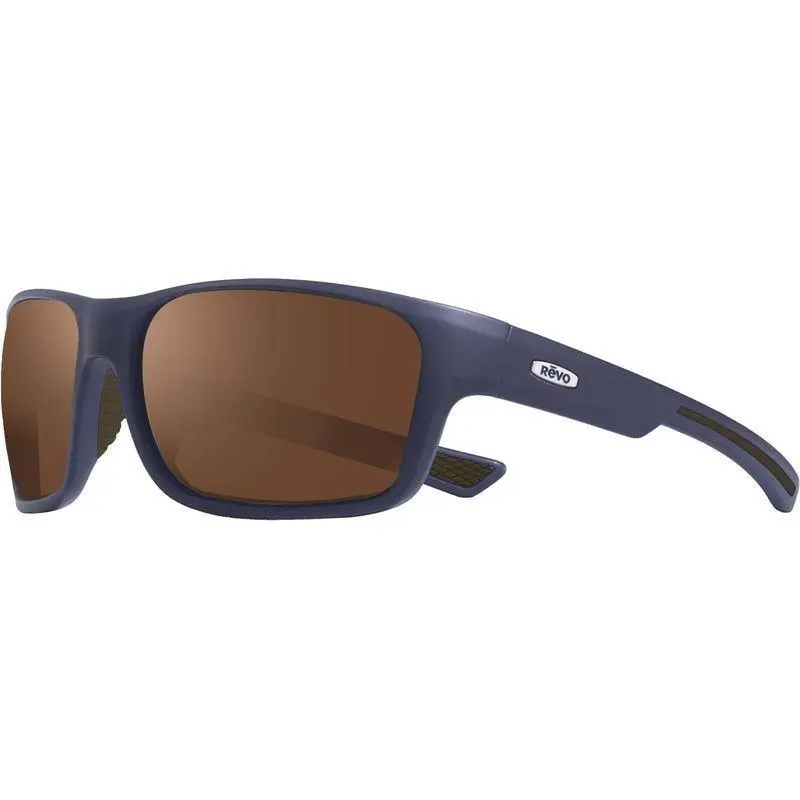 Sunglasses Pointe Matte Navy Frame /terra Brown Polarized Lens RE1237 by Revo
