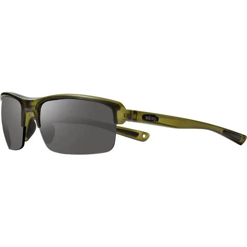 Sunglasses Crux N Matte Crystal Olive Frame / Grey Polarized Lens RE4066 by Revo
