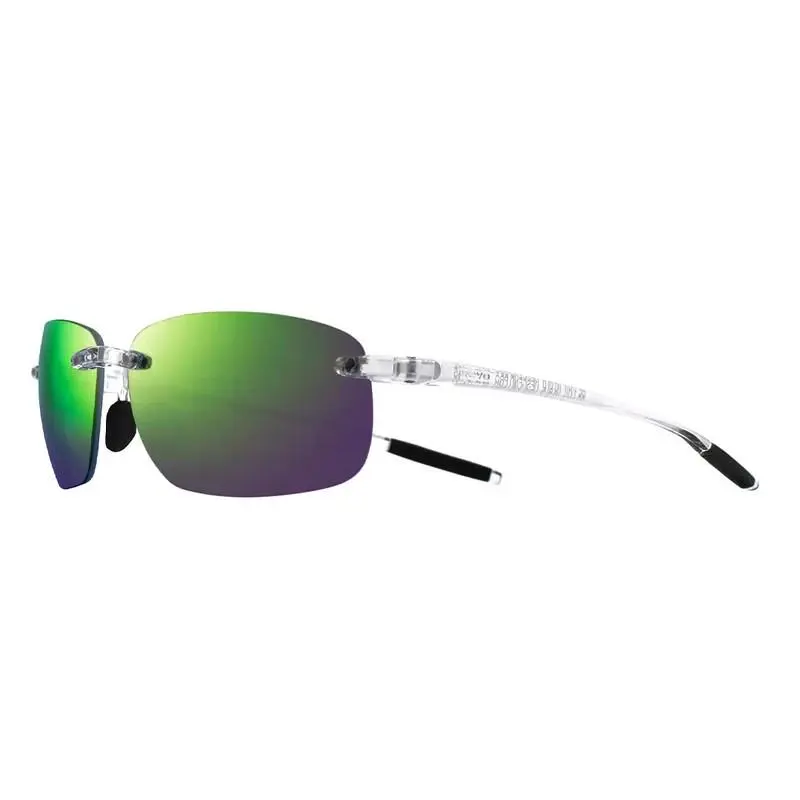 Sunglasses Descend Pro Crystal Clear / Green Polarized Photochromic Lens by Revo