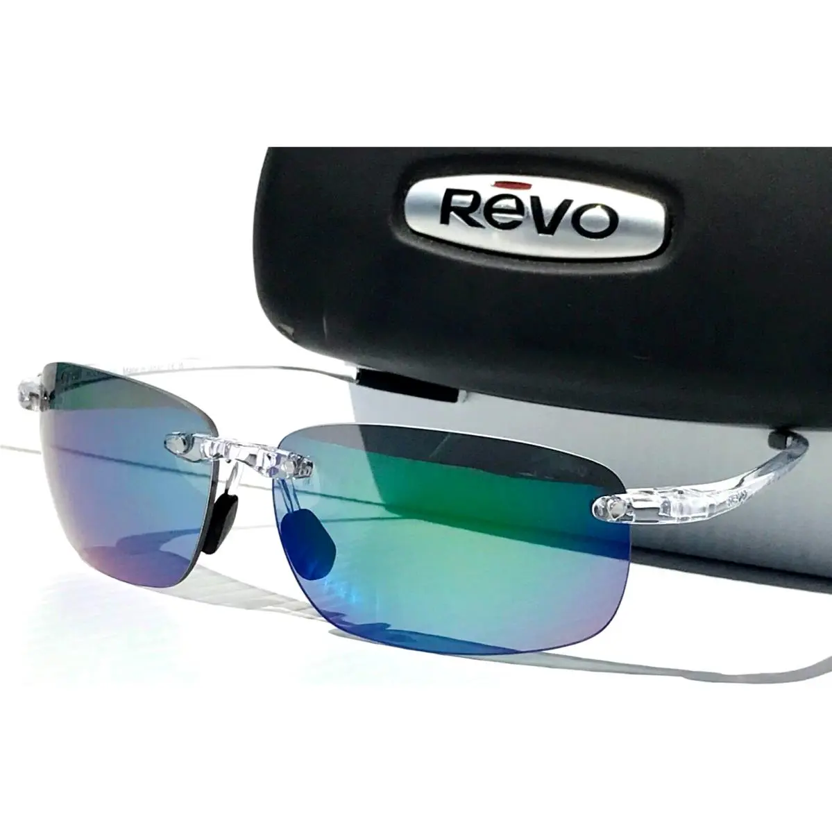 Revo Descend Pro Crystal Polarized Green Photochromic Sunglass 1210 09 Gnp