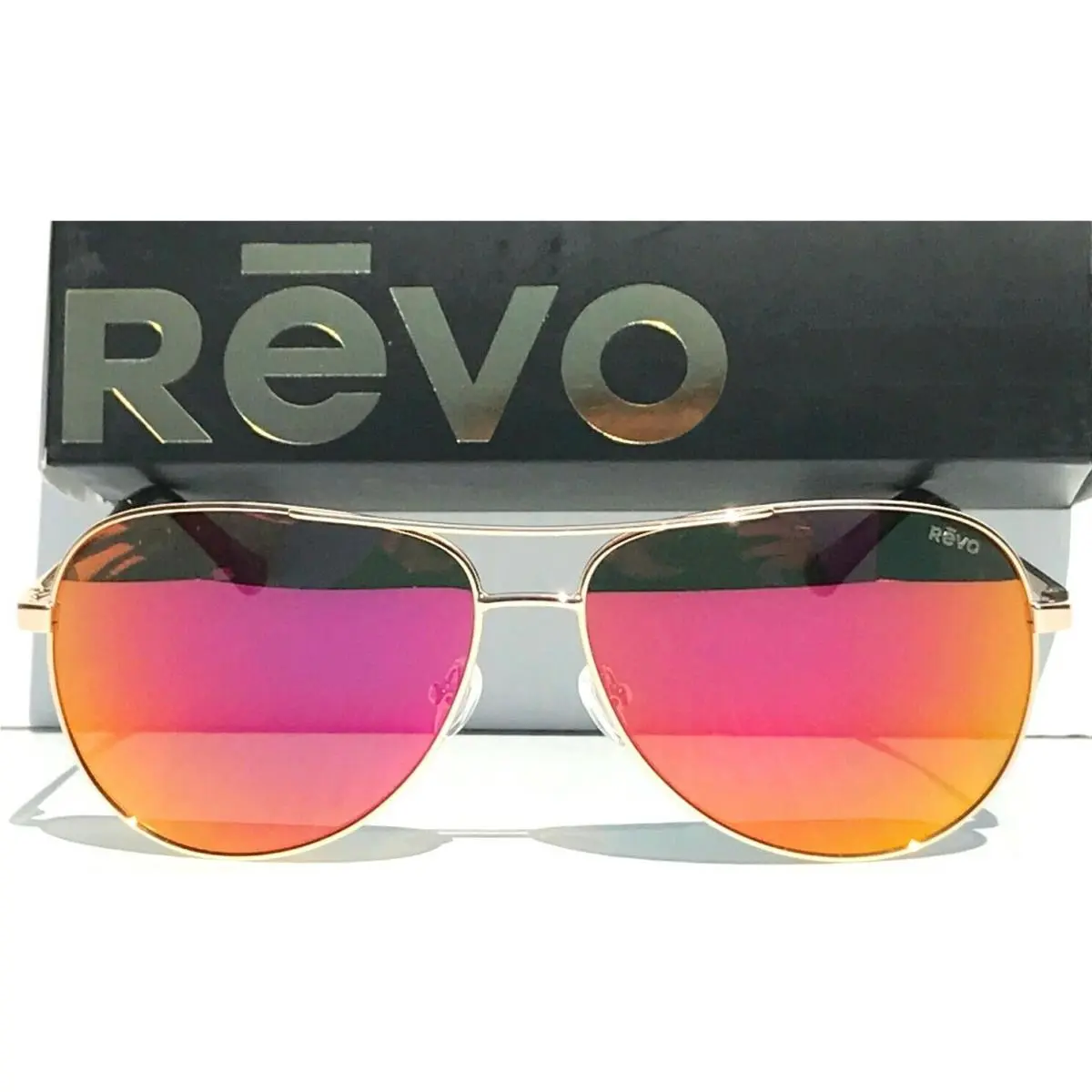 Revo Relay S Gold w Polarized Spectra Lens Sunglass 1014 04 SP