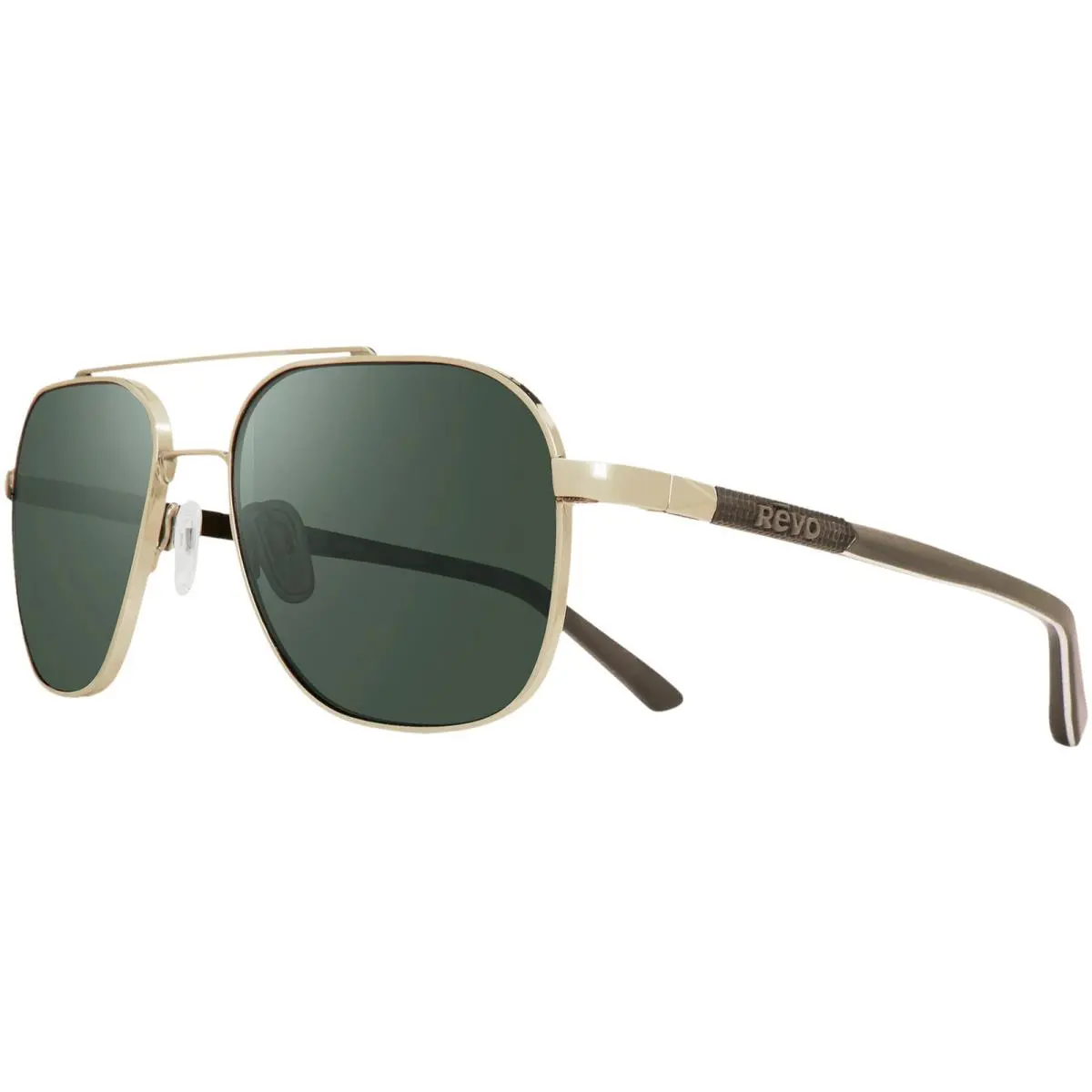 Harrison Polarized Gold-tone Navigator Sunglasses - RE110804SG50 - Japan by Revo