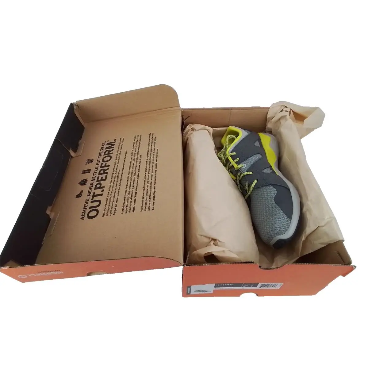 Merrell shoes - 1six8 mesh - mesh - J91349 - Gray (UPC: 677338728953) 6