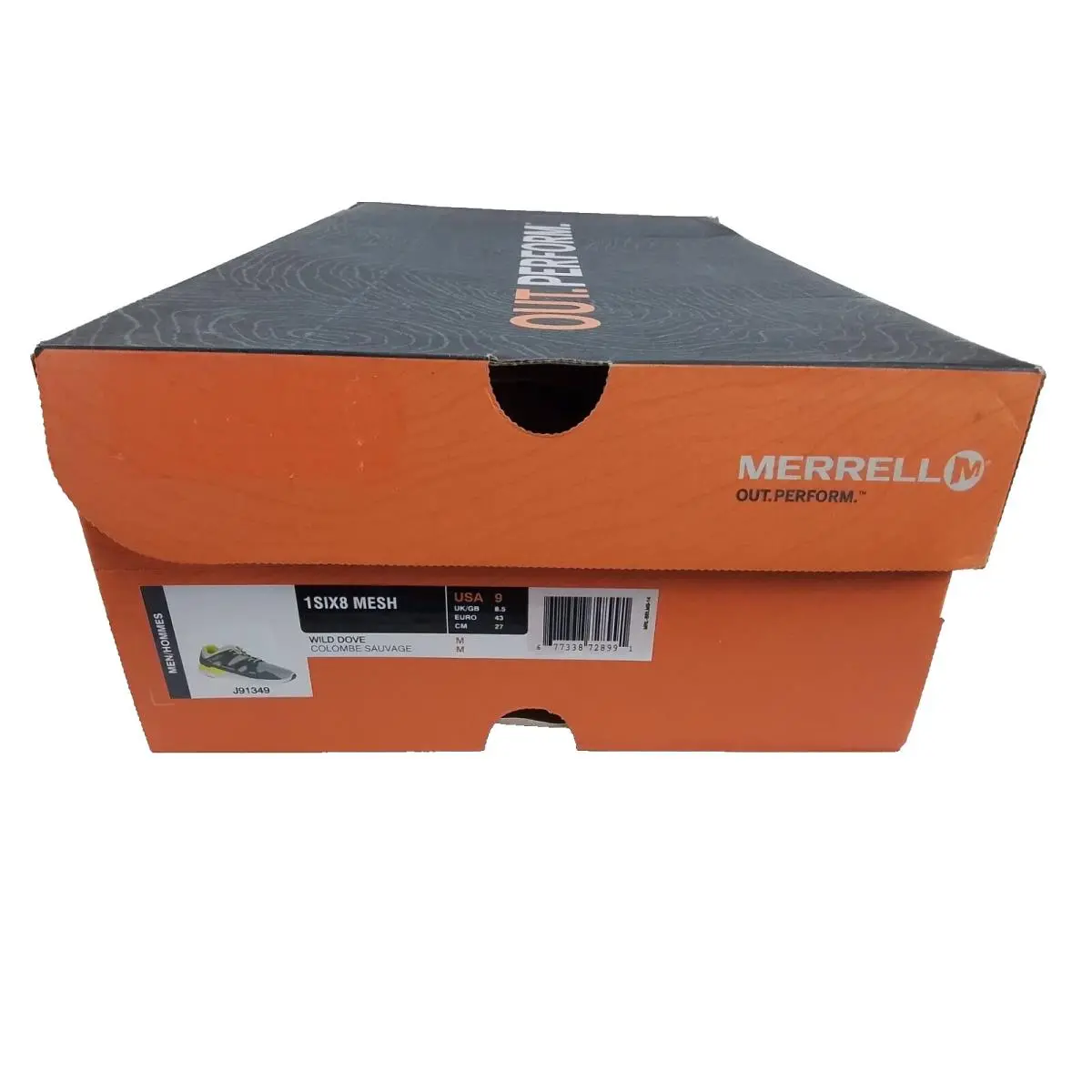 Merrell shoes - 1six8 mesh - mesh - J91349 - Gray (UPC: 677338728991) 7