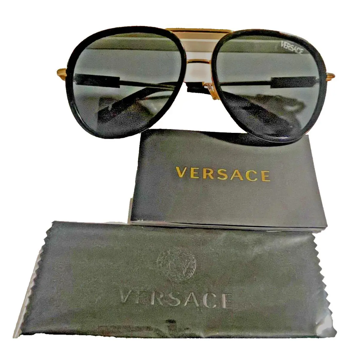 Versace 2260 100287 Dark Grey Size 60-16-140 - Unisex For Elegant Appearance
