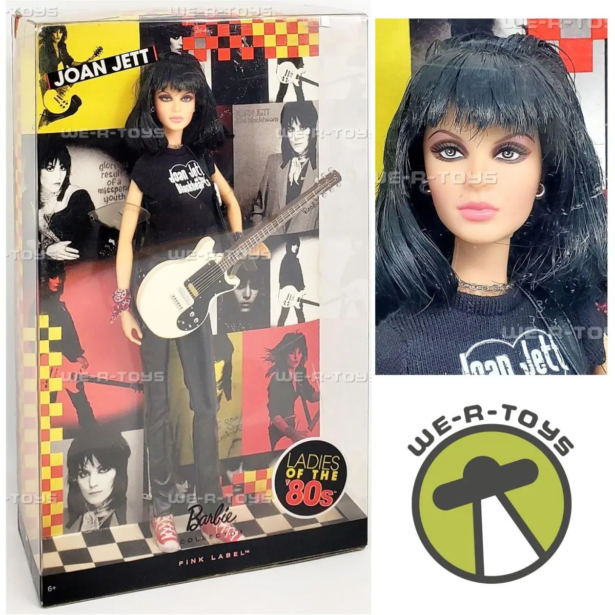 Barbie Collector Joan Jett Ladies OF The `80S Doll Pink Label 2009 Mattel R4461