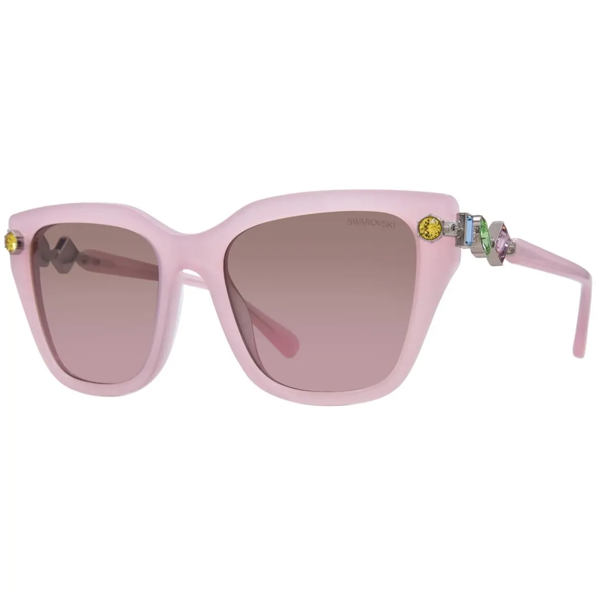 Swarovski SK6041 104114 Sunglasses Women`s Milky Pink/brown/pink Gradient 53mm